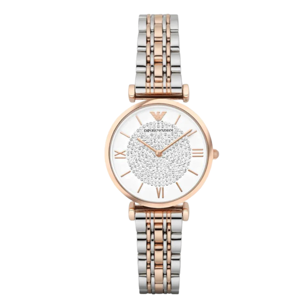 Emporio Armani Armani Retro Two-tone Stainless Steel White Dial AR1926 AR1926
