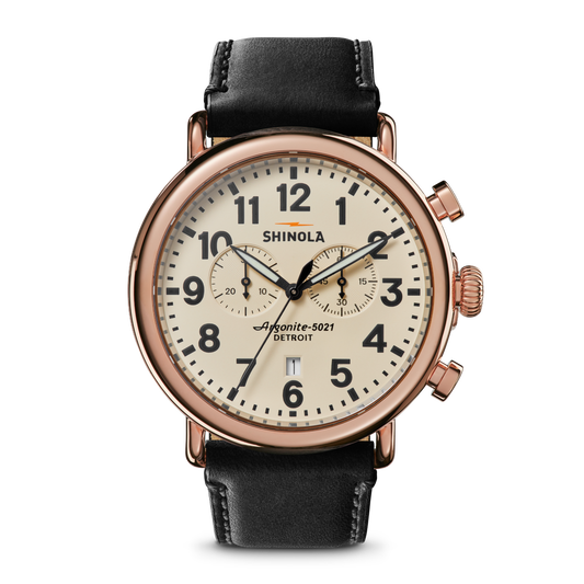 Shinola Runwell Chronograph Watch S0120311329-1-Crm-47-USA