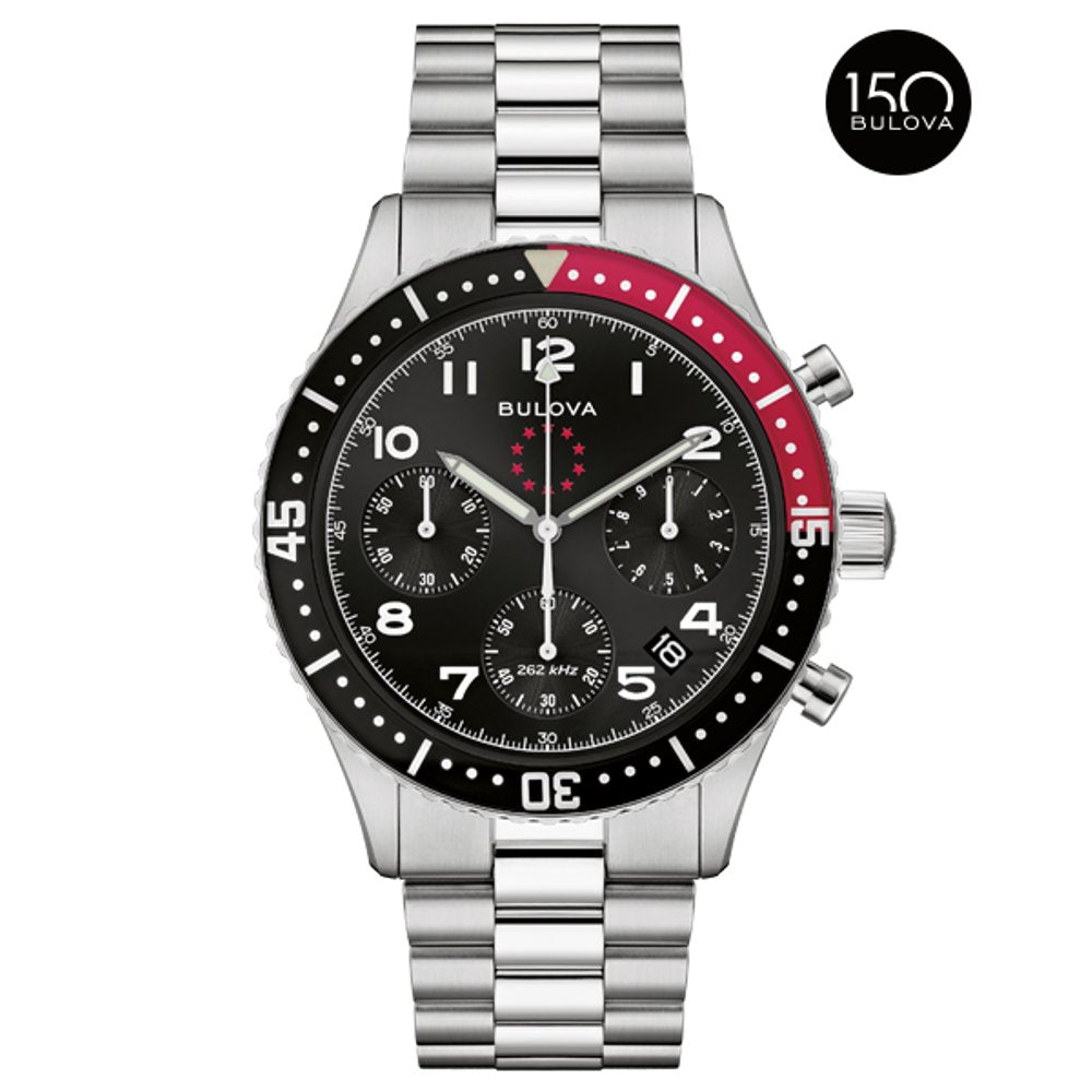 Bulova Stainless Steel Heritage Mens Watch 98B451