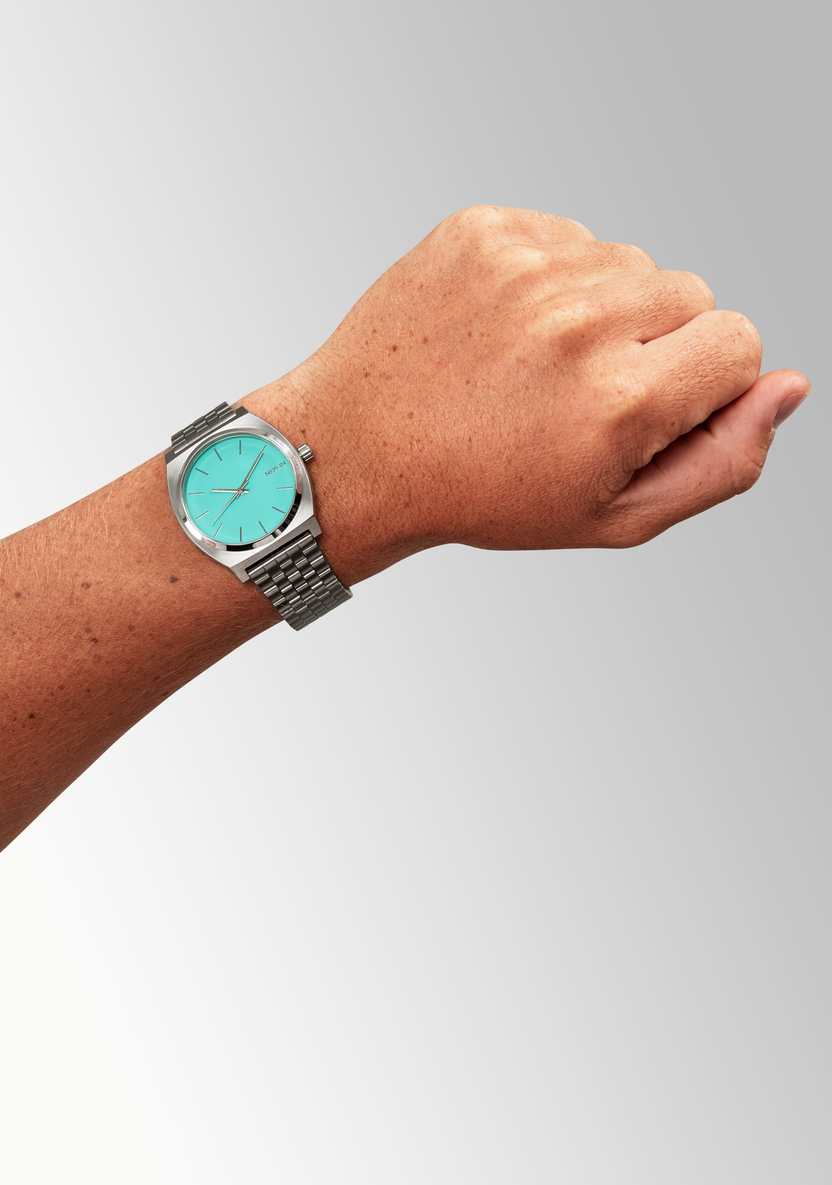 Nixon TIME TELLER A045 2084-00 SILVER TURQUOISE 37mm