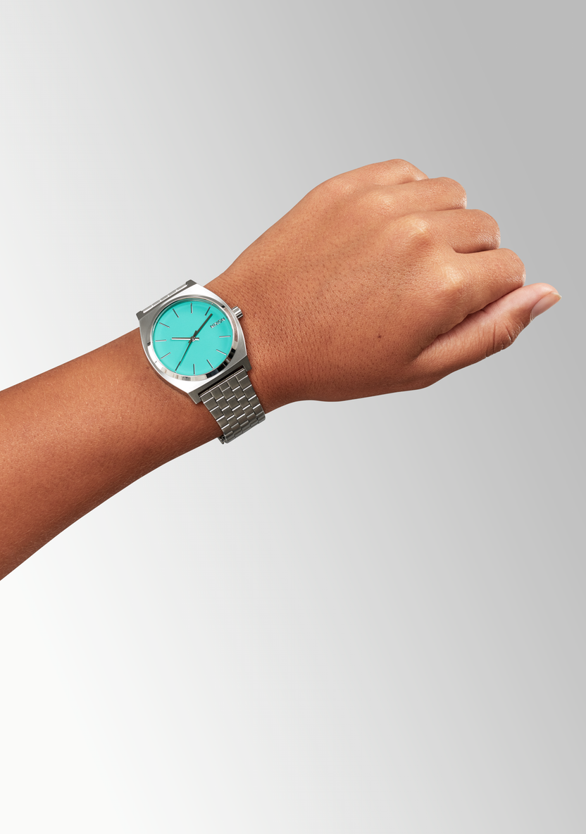 Nixon TIME TELLER A045 2084-00 SILVER TURQUOISE 37mm