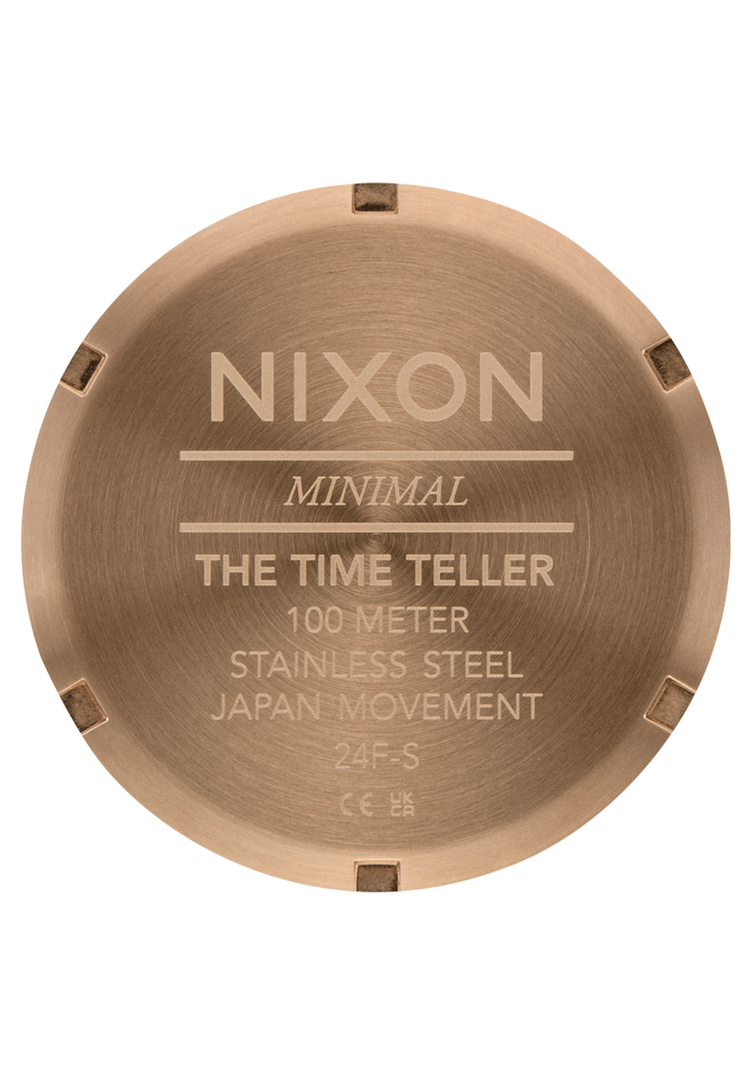 Nixon Time Teller Dessert Gold/Arles Blue A045 5301-00 37mm