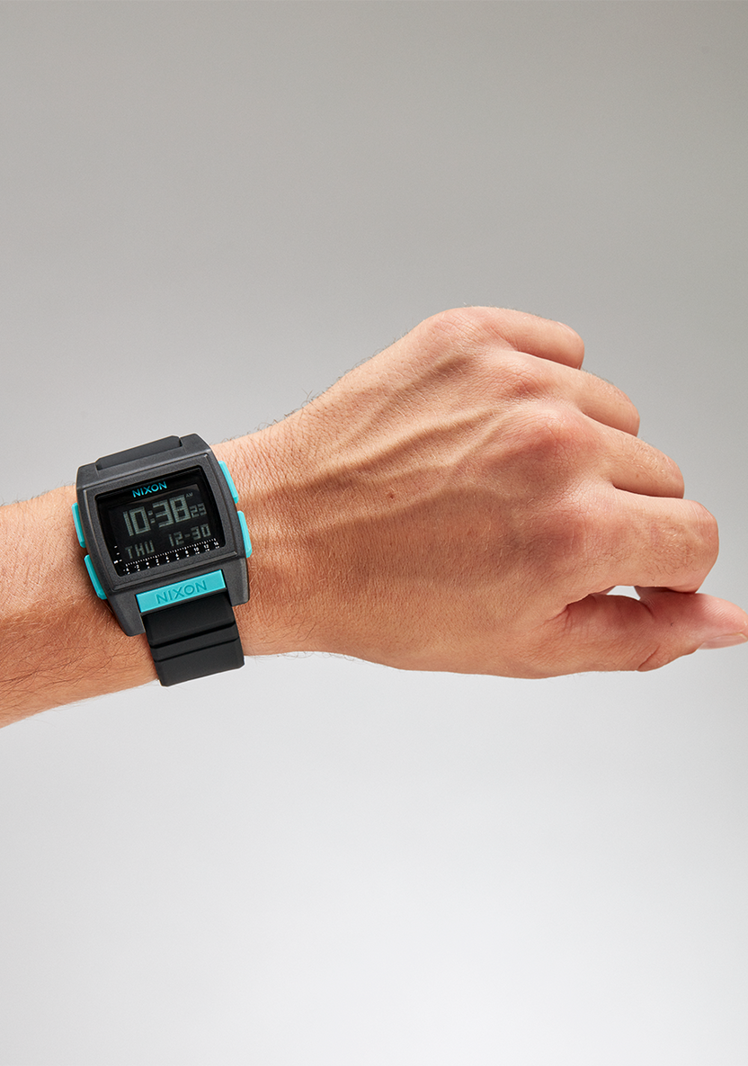 Nixon Base Tide Pro All Black / Blue A1307-602-00