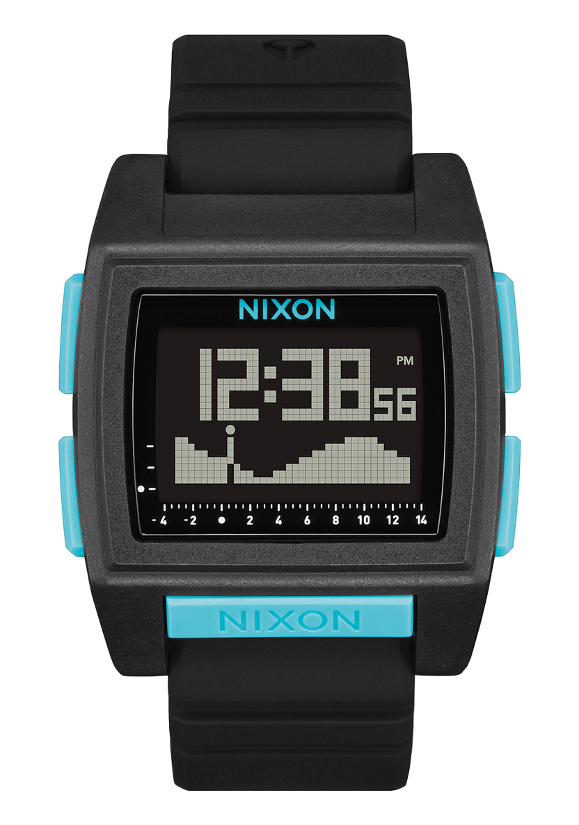 Nixon Base Tide Pro All Black / Blue A1307-602-00