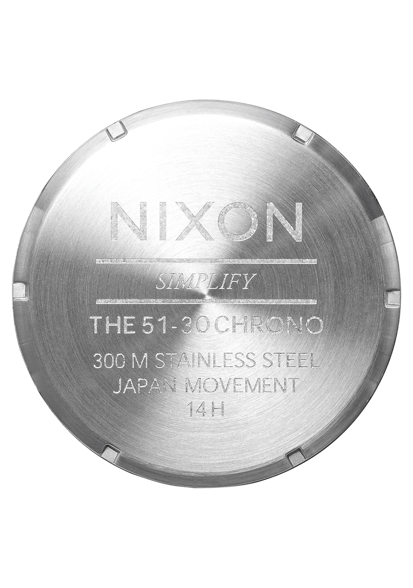 Nixon 51-30 Chrono Silver/Turquoise A1389-2084-00 51mm