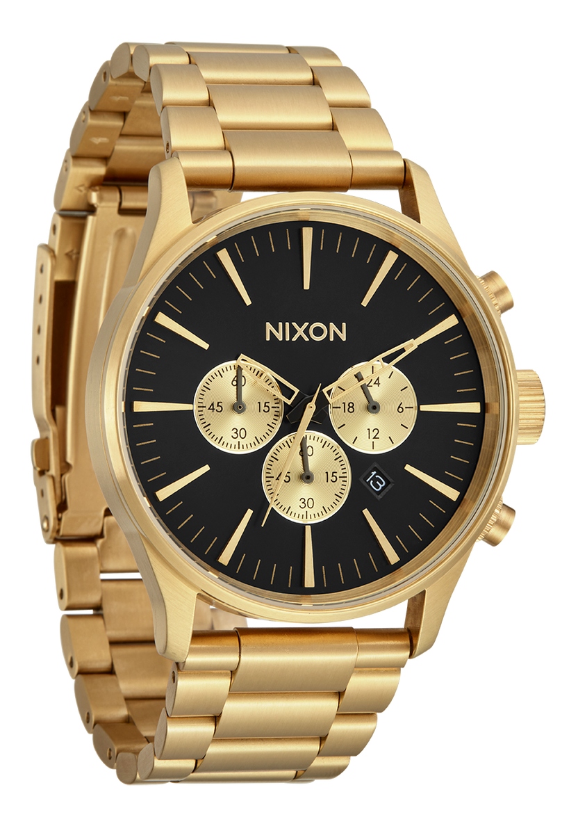 Nixon SENTRY CHRONO A1390 510-00 ALL GOLD 42mm