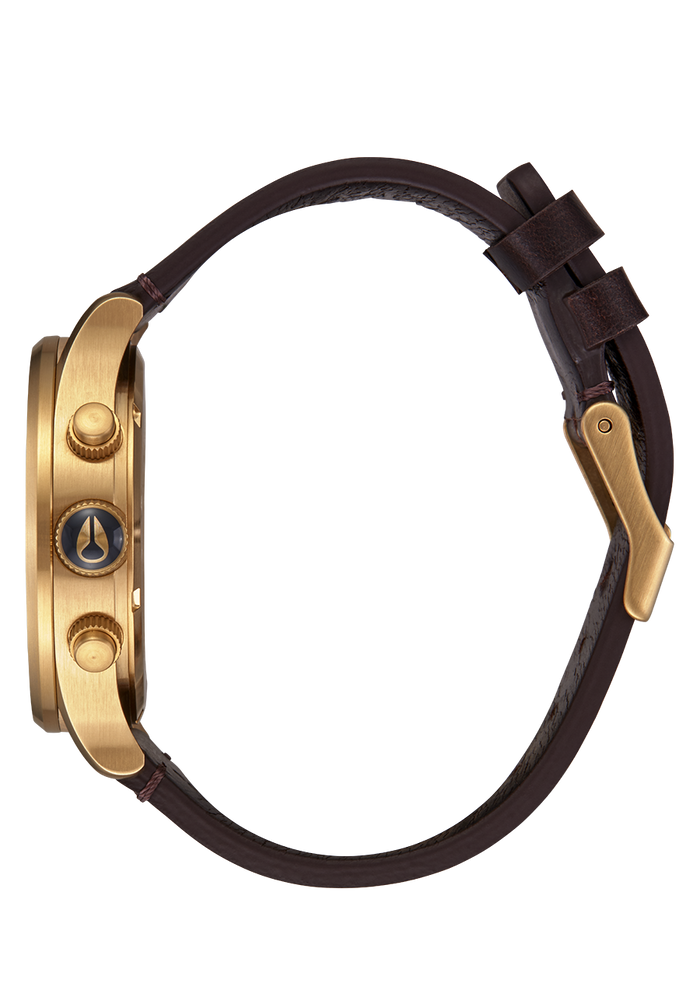 Nixon Sentry Chrono Gold/Indigo/Brown A405 5033-00 42mm