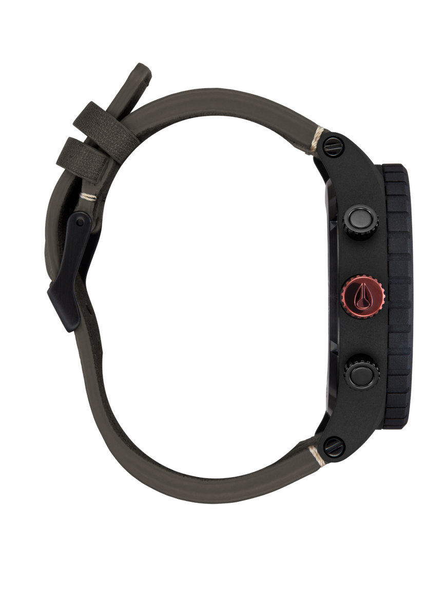 Nixon 51-30 Chrono Leather Black/Pumice/Charcoal A1392-5238 51mm