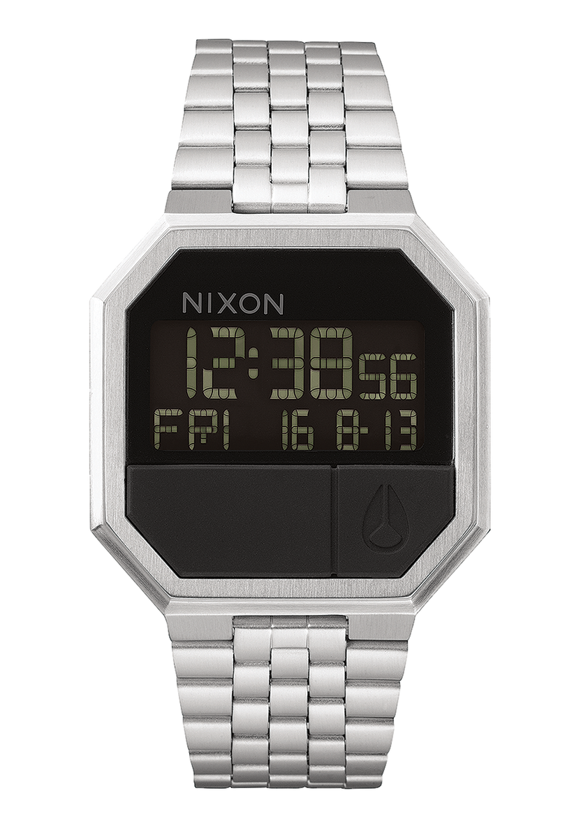 Nixon Re-Run Silver/Black A158-000-00 38.5mm