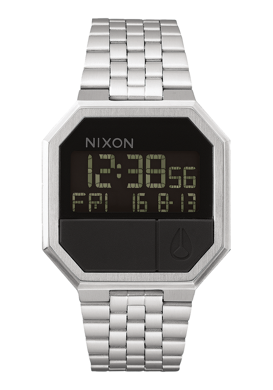 Nixon Re-Run Silver/Black A158-000-00 38.5mm