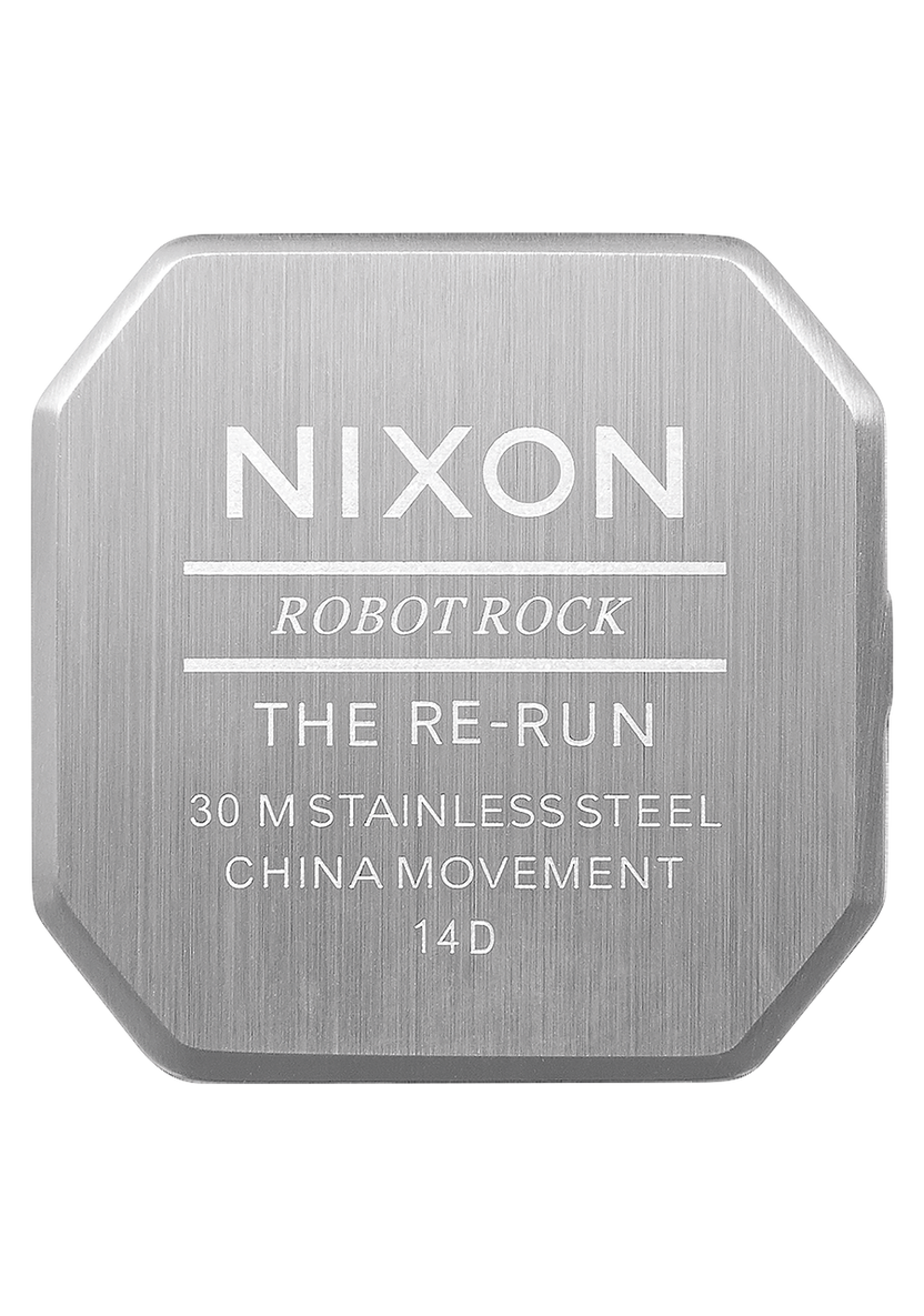 Nixon Re-Run Silver/Black A158-000-00 38.5mm