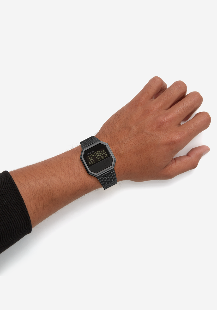Nixon Re-Run All Black A158-001-00 38.5mm