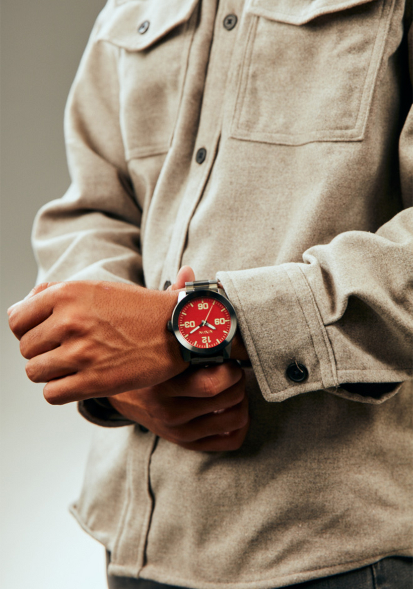 Nixon Corporal Red/Gunmetal A346 2100-00 48mm