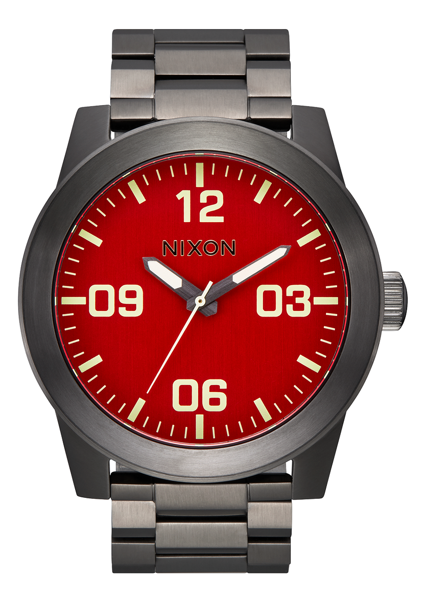Nixon Corporal Red/Gunmetal A346 2100-00 48mm