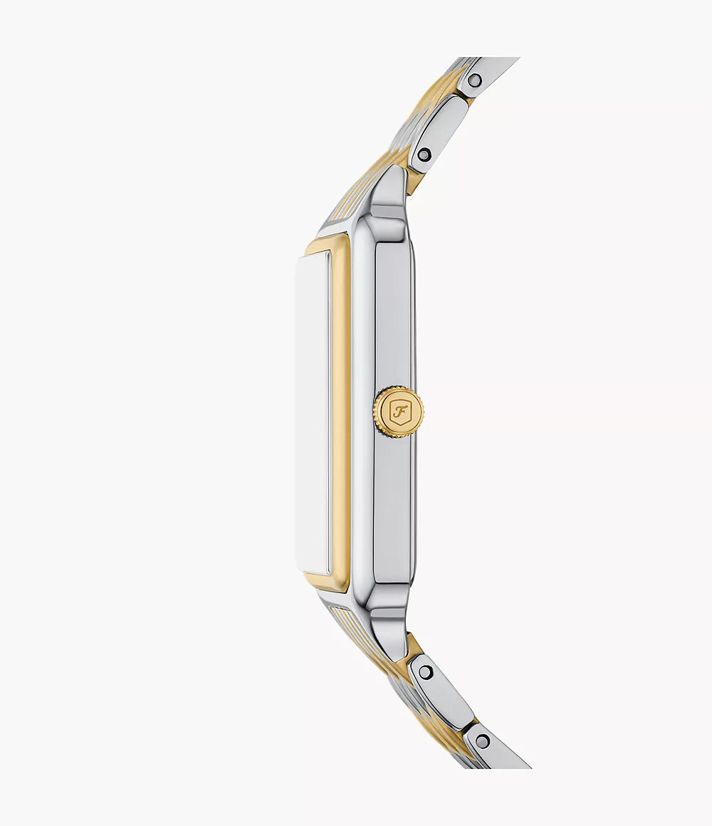 Fossils Raquel Sun Moon Multifunction Two-Tone Stainless Steel Watch ES5399