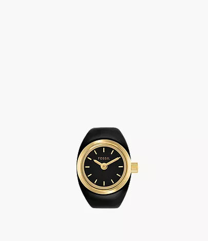Fossils Watch Ring Two-Hand Gold-Tone Stainless Steel ES5413