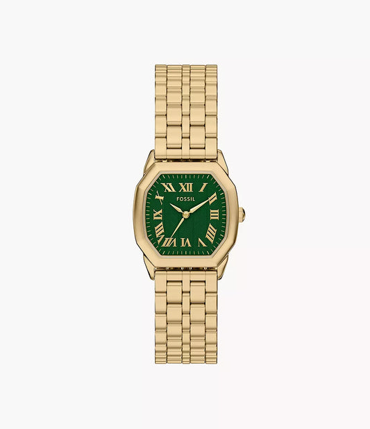 Fossils Harlow Three-Hand Gold-Tone Stainless Steel Watch ES5451