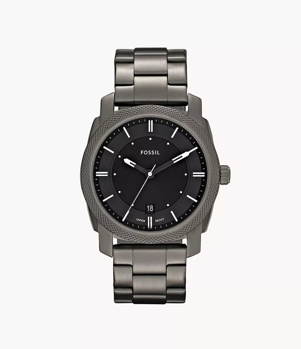 Fossils Machine Smoke Stainless Steel Watch FS4774