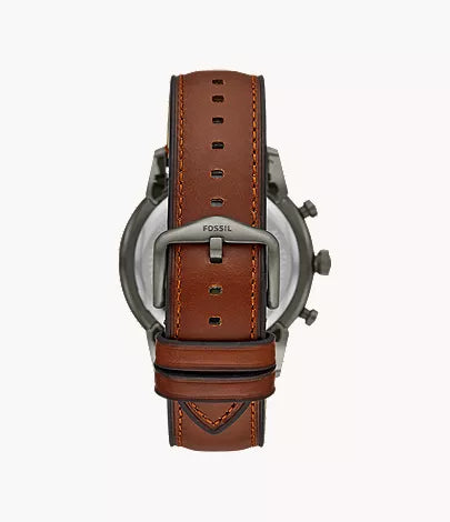 Fossils Townsman Chronograph Amber Leather Watch FS5522