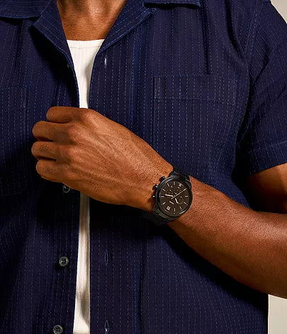 Fossil Neutra Chronograph Black Stainless Steel Watch FS5525