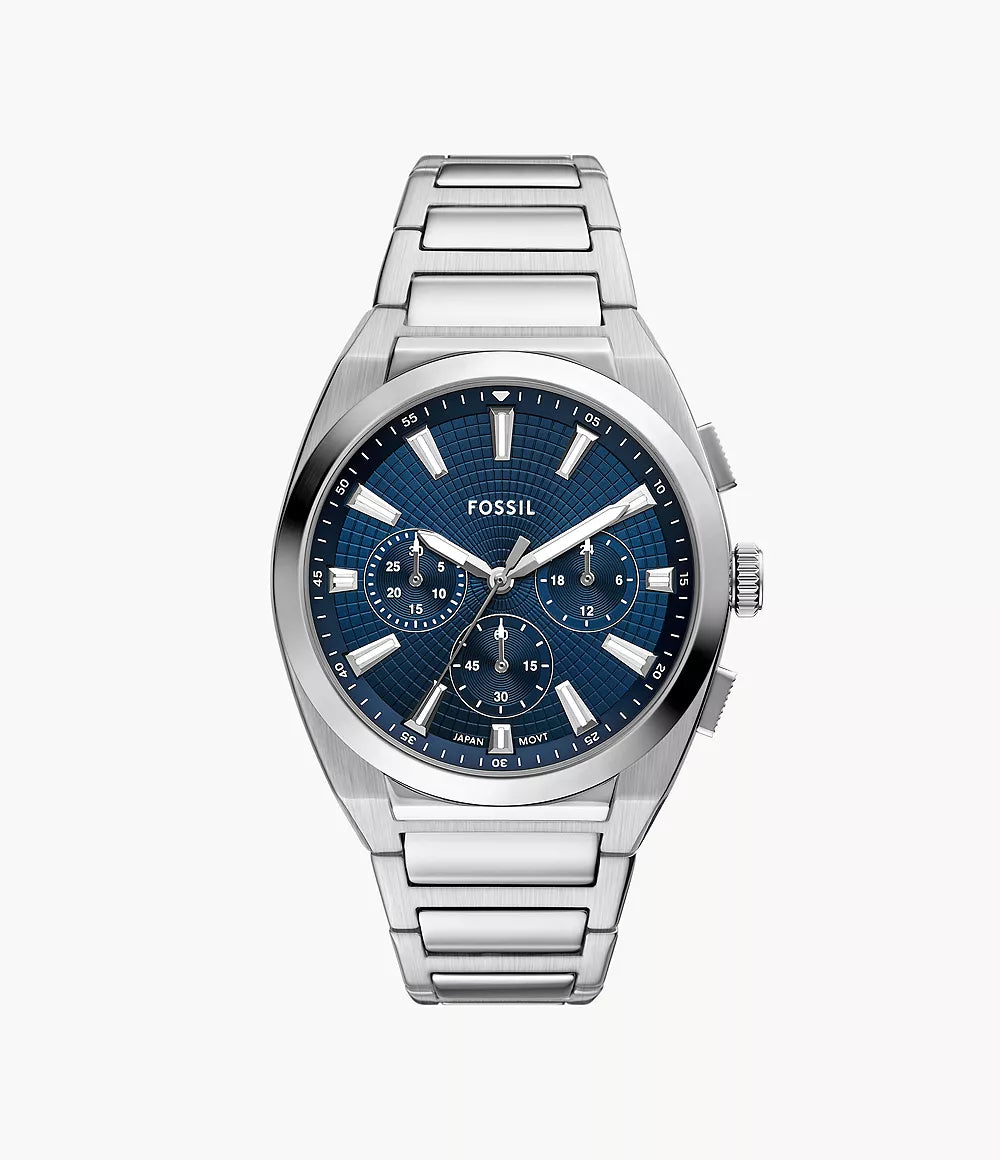 Fossil Everett Chronograph Stainless Steel Watch FS6104