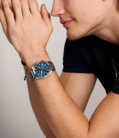 Fossil Everett Chronograph Stainless Steel Watch FS6104