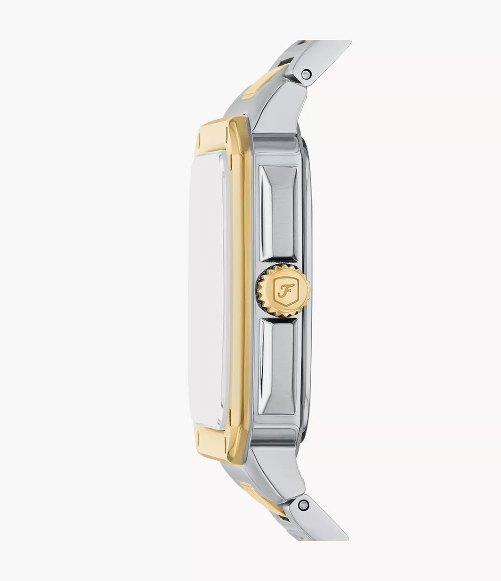 Fossil Crosby Three-Hand Date Two-Tone Stainless Steel Watch FS6123
