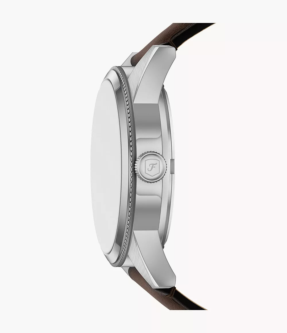 Fossils Pearson Multifunction Brown Leather Watch FS6137