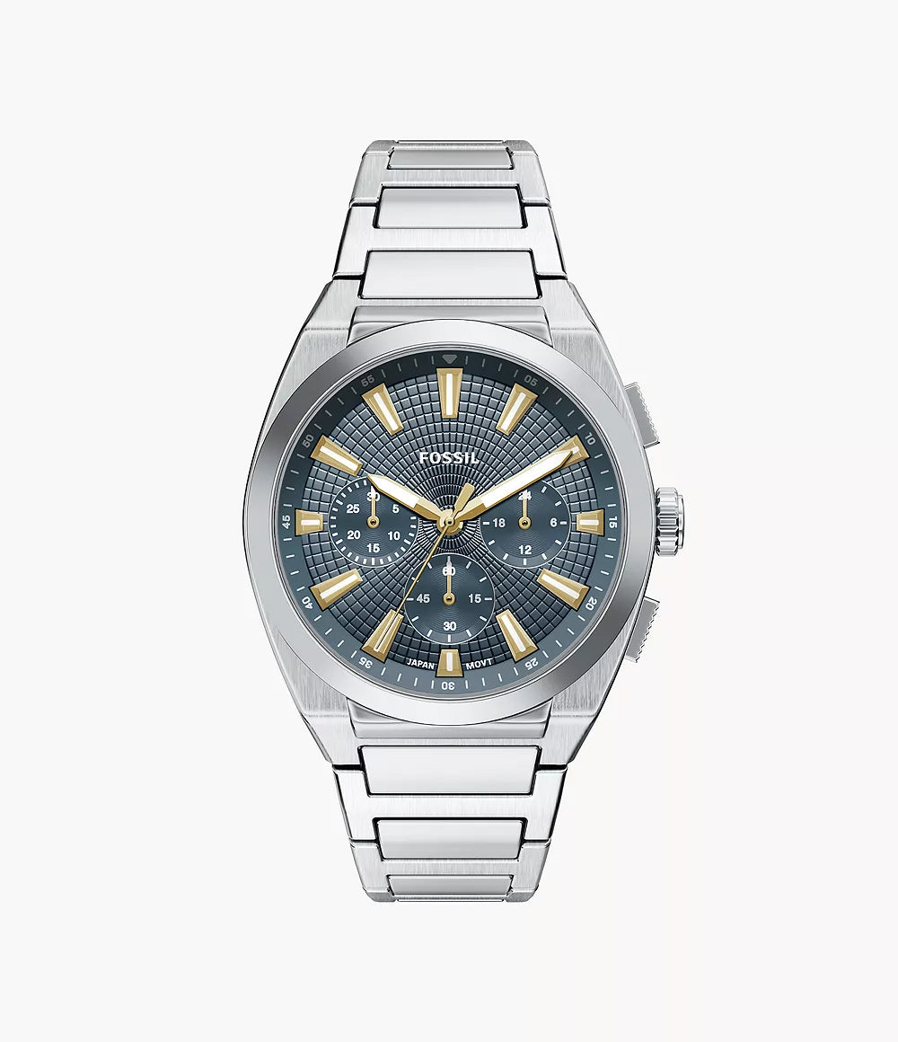 Fossil Everett Chronograph Stainless Steel Watch FS6154