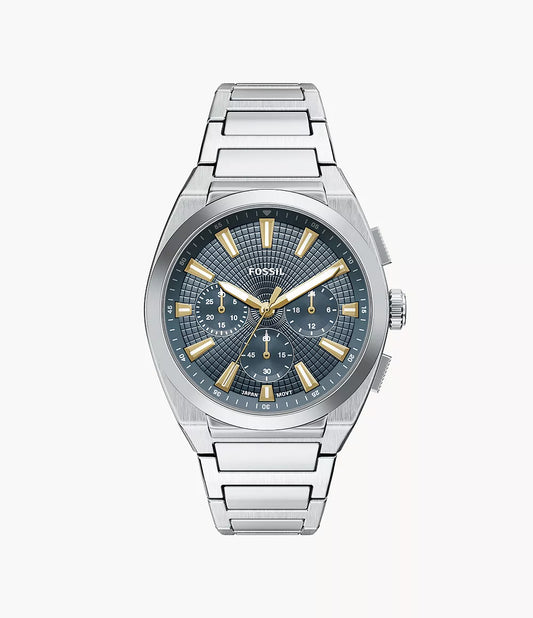 Fossil Everett Chronograph Stainless Steel Watch FS6154