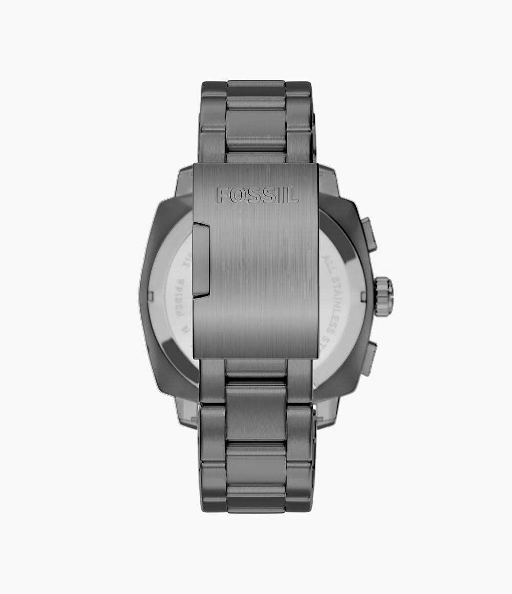 Fossils Machine Chronograph Smoke Stainless Steel Watch FS6160