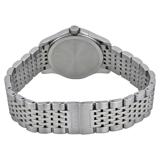 Gucci G-Timeless Silver Stainless Steel Black Mother of pearl 27mm YA126505