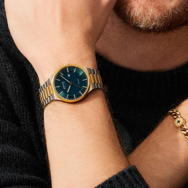 Bering Titanium oro pulido/cepillado 14439-718-US