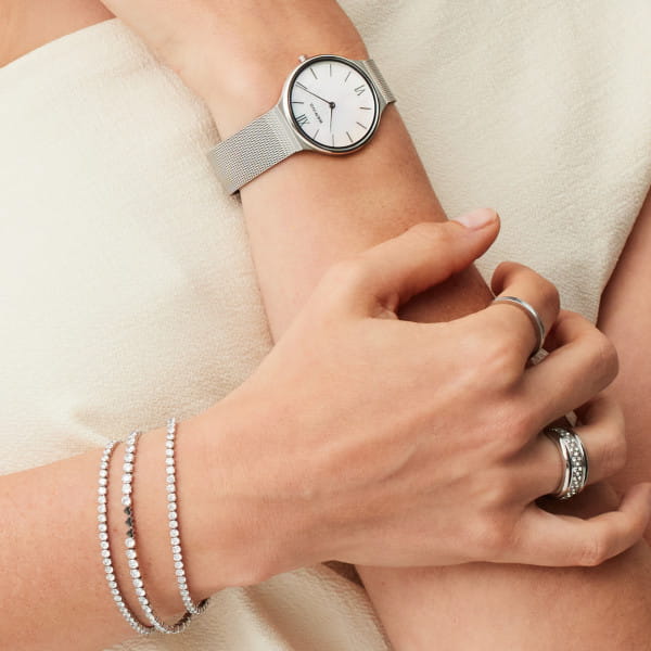 Bering Ultra Slim Polished/Brushed Silver 18434-000-US
