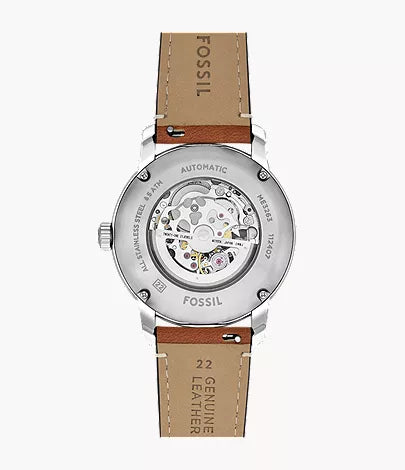 Fossils Heritage Automatic Brown Leather Watch ME3263