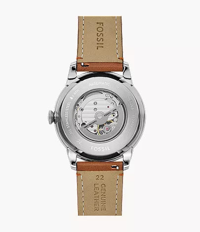 Fossils Townsman Automatic Brown Leather Watch ME3265