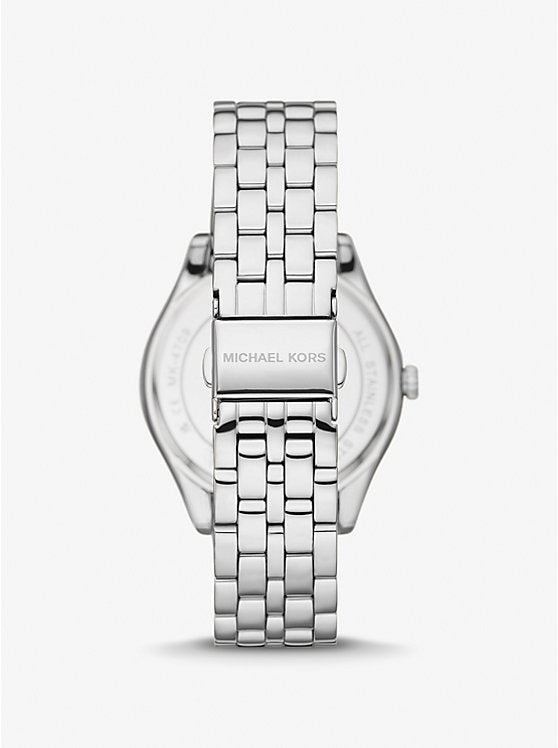 Michael Kors Harlowe silver-tone pave watch MK4708
