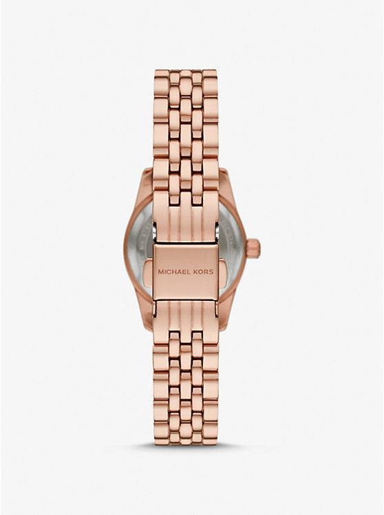Michael Kors Lexington Petite Rose Gold-Tone Watch with Pave MK4739
