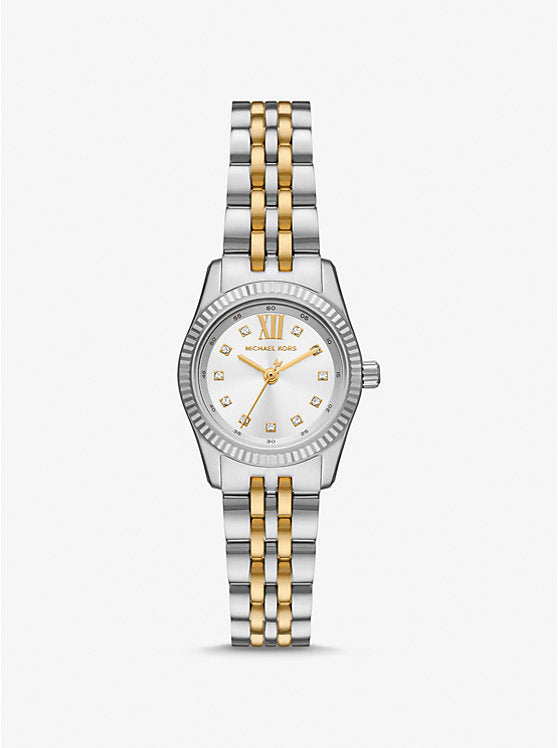 Michael Kors Lexington Petite Two-Tone Pave Watch MK4740