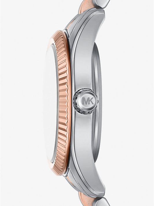 Michael Kors Lexington Two-Tone Pave Watch and Bracelet Gift Set MK4817SET