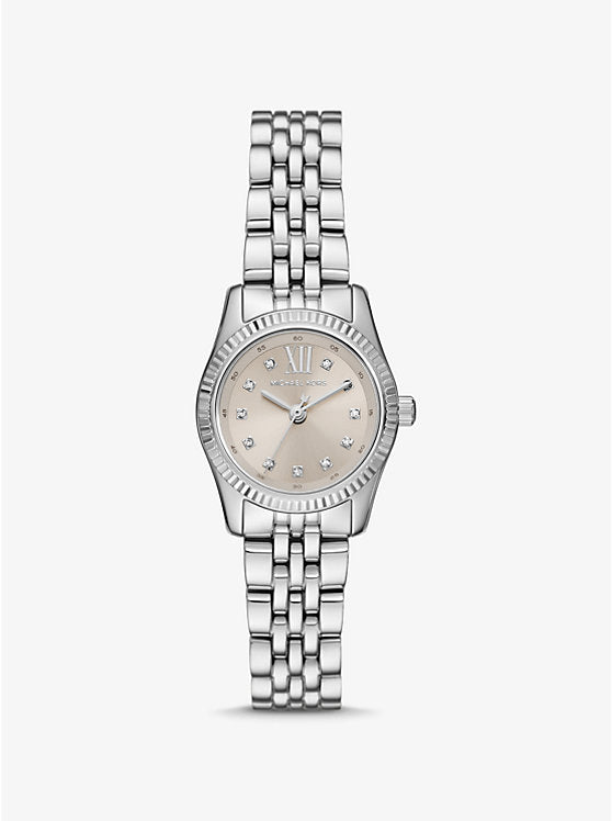 Michael Kors Lexington Small Silver-Tone Pave Watch MK4843