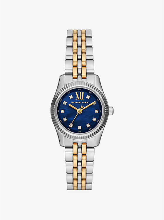 Michael Kors Lexington Mini Two-Tone Pave Watch MK4865