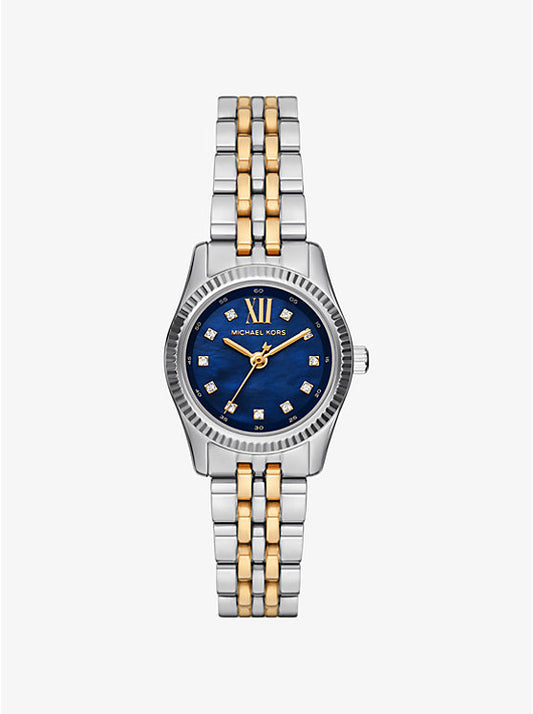 Michael Kors Lexington Mini Two-Tone Pave Watch MK4865