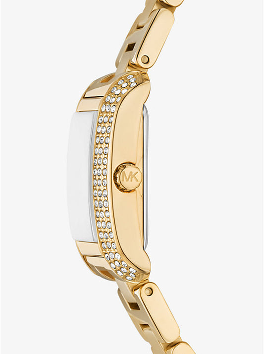 Michael Kors Reloj Emery mini en tono dorado con pave MK4867