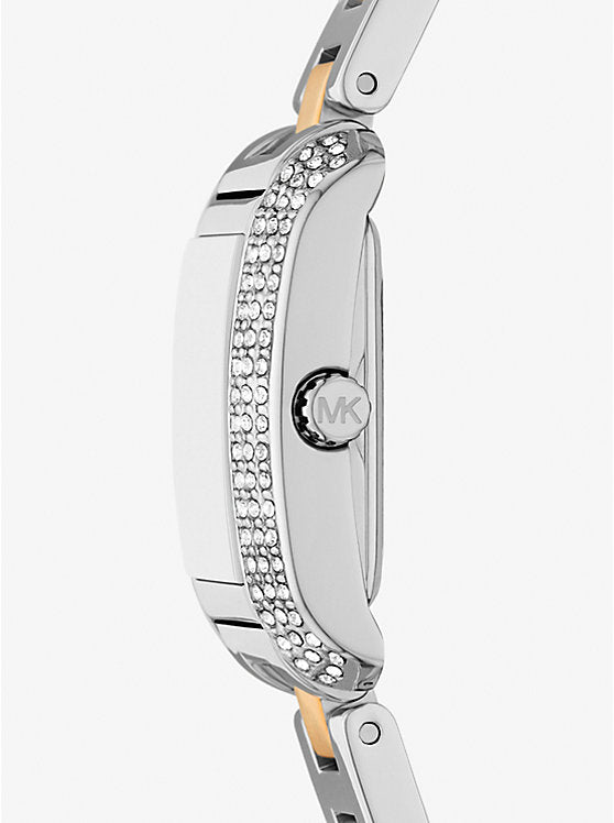 Michael Kors Emery Small Two-Tone Watch with Pave MK4882
