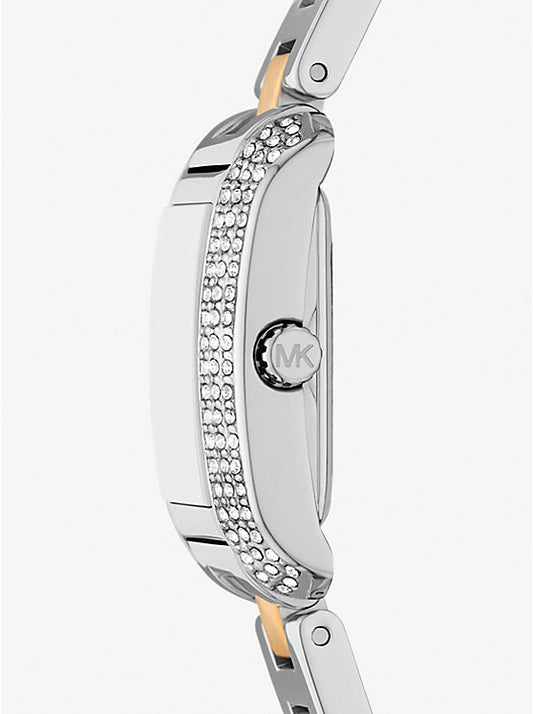 Michael Kors Emery Small Two-Tone Watch with Pave MK4882