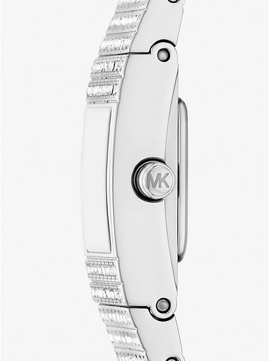 Michael Kors Darrington mini watch in silver tone with pave MK4886