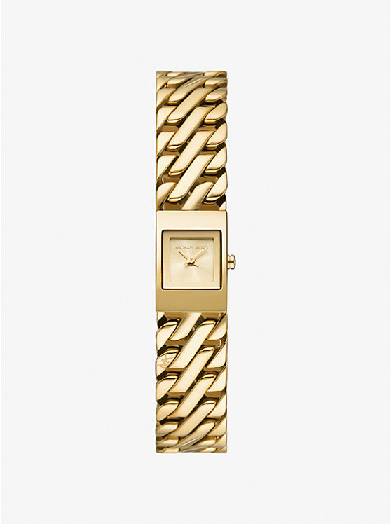 Michael Kors Darrington Mini Gold-Tone Link Watch MK4907
