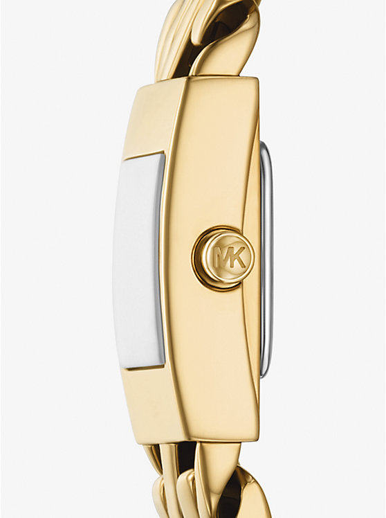 Michael Kors Darrington Mini Gold-Tone Link Watch MK4907