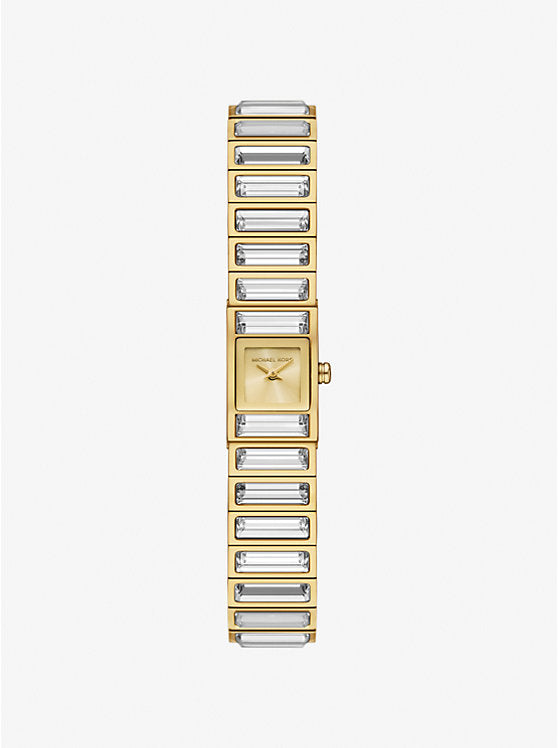 Michael Kors Limited Edition Darrington Mini Watch with Gold-Tone Inlaid Bezel MK4914LE